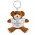 Promotional George Teddy Bear Keyring 9cm - Printed Soft Toys - Small Soft Toy - Main Image