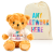 Printed 19cm Victoria Bear & Drawstring Bag Combo