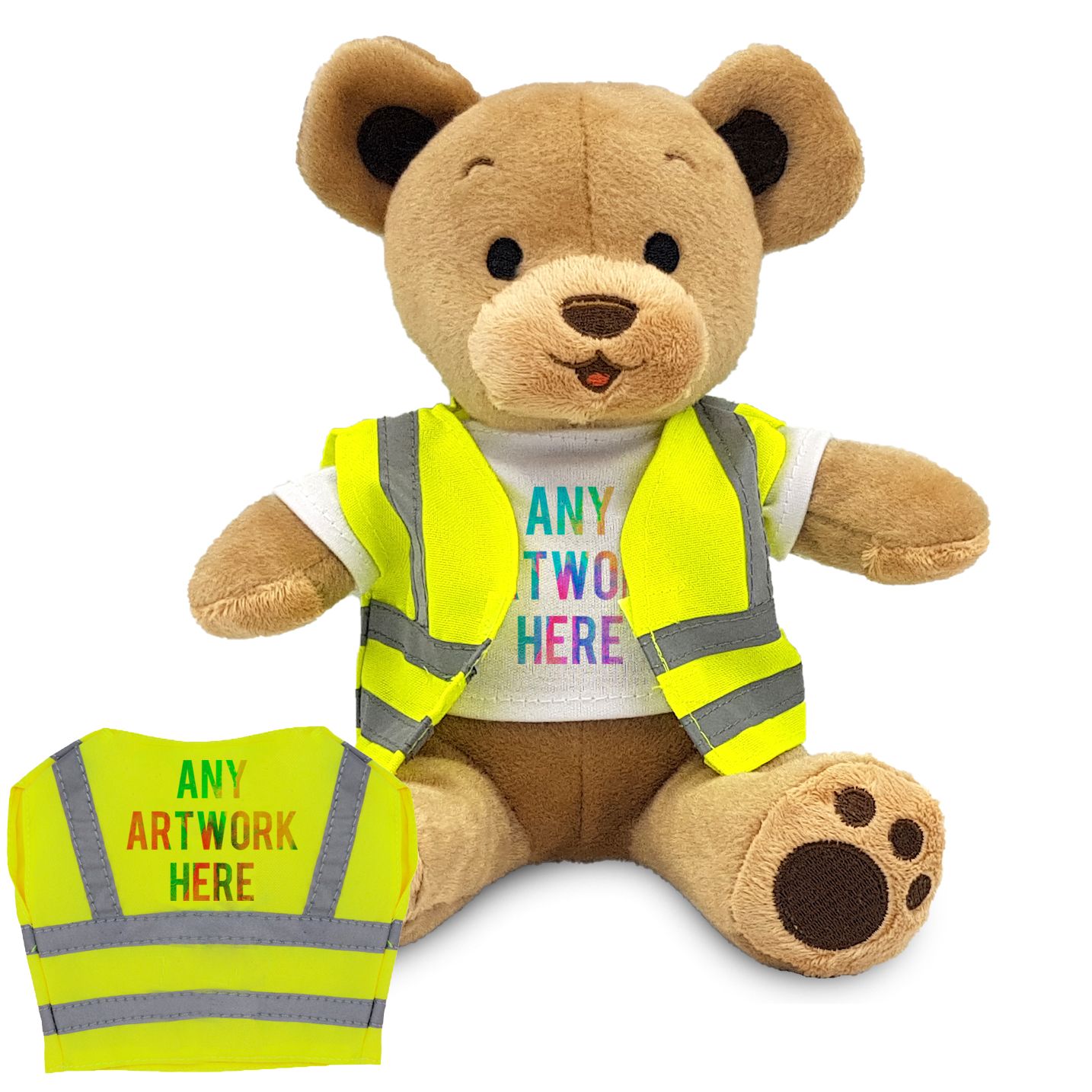 Monarch Print Ltd 17cm Beatrice Bear with Hi vis vest